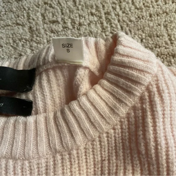 ✨ 💕 Diesel Soft Pastel Pink Italian Yarn Wool Blend Knit Sweater Women’s S EUC - Picture 4 of 10